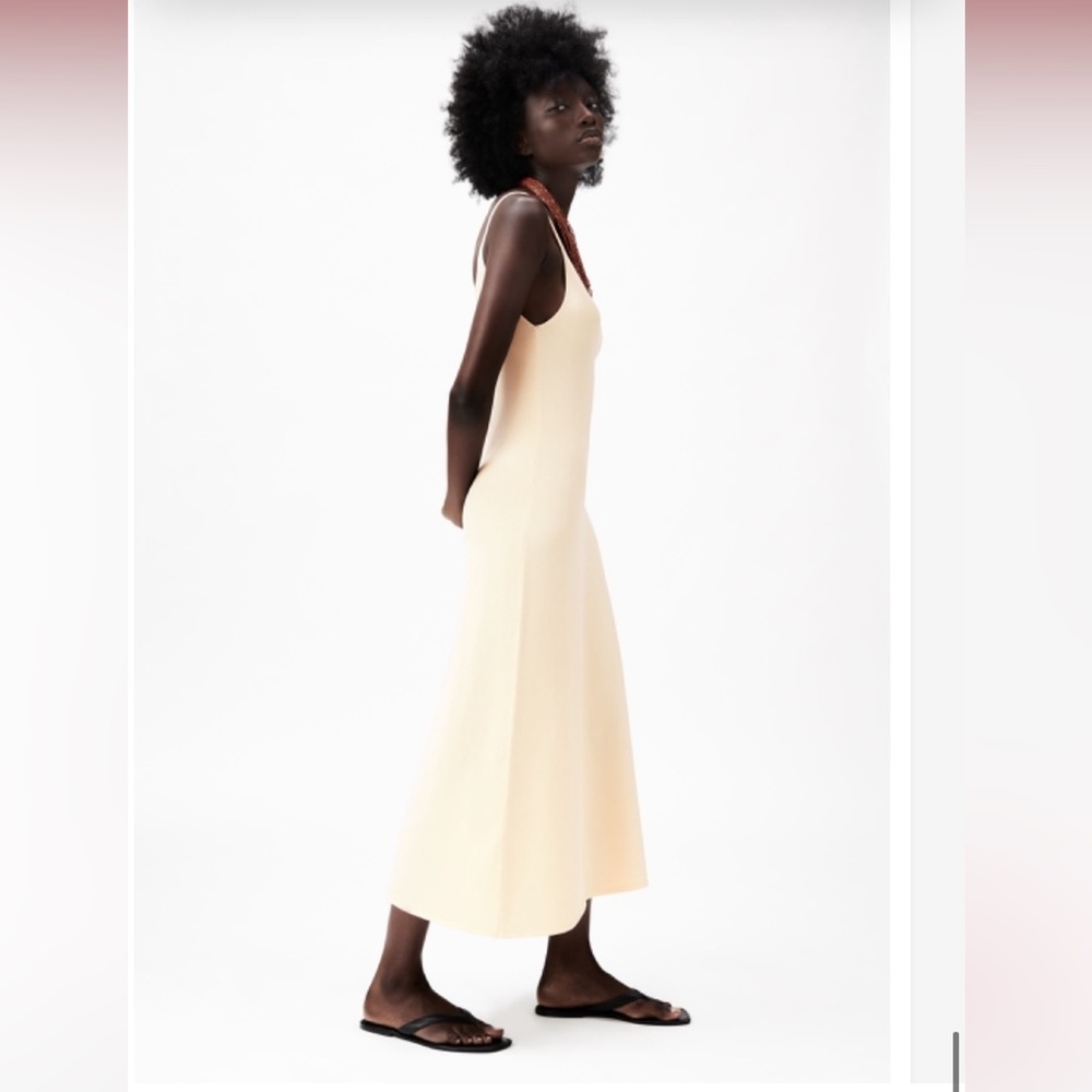 NWT Zara ecru long knit dress - Picture 12 of 14